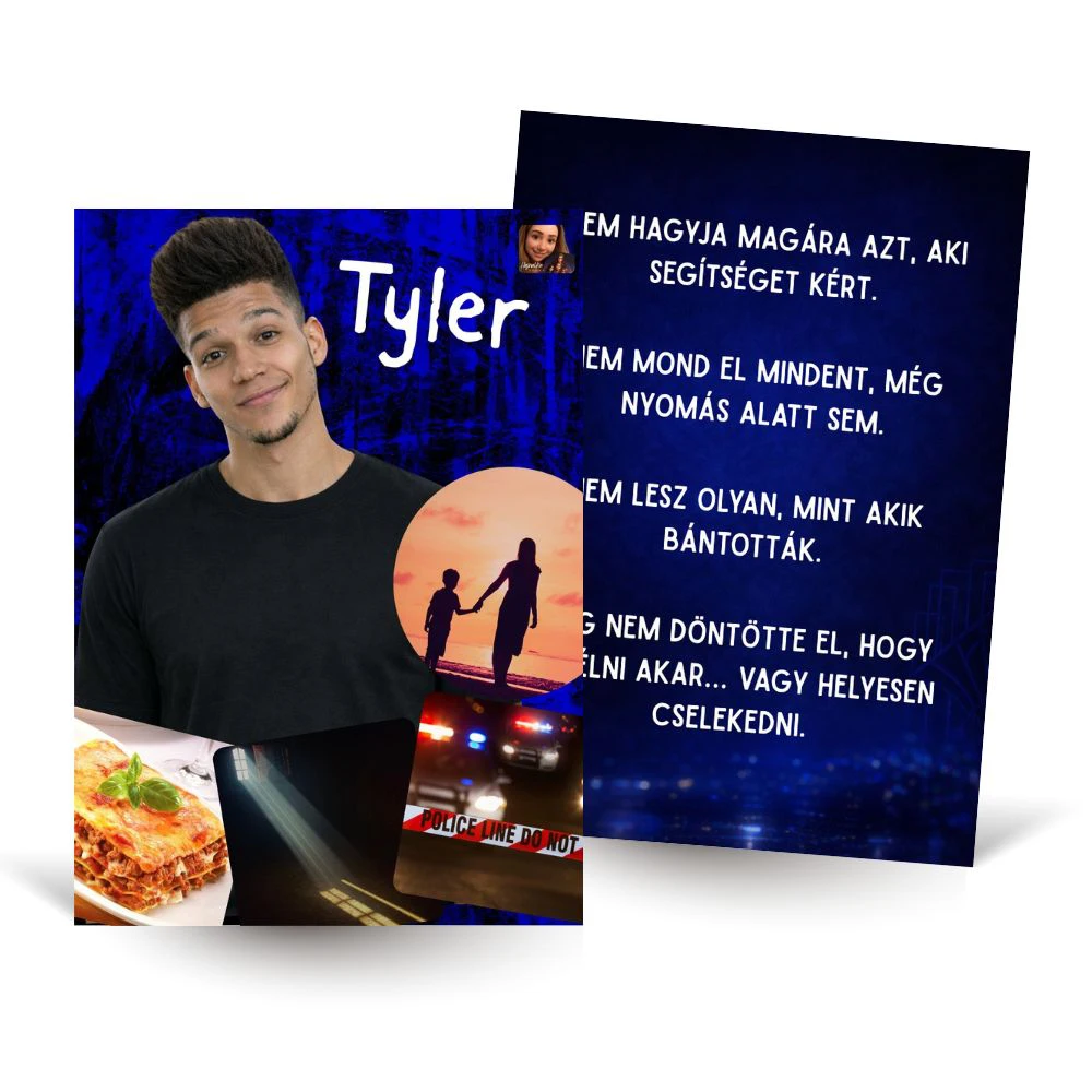 Tyler karakterkártya – Hotelhercegnő